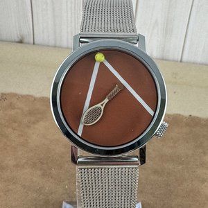 Vintage Akteo designed Tennis Player Watch with Rotating Tennis Ball hour Hand